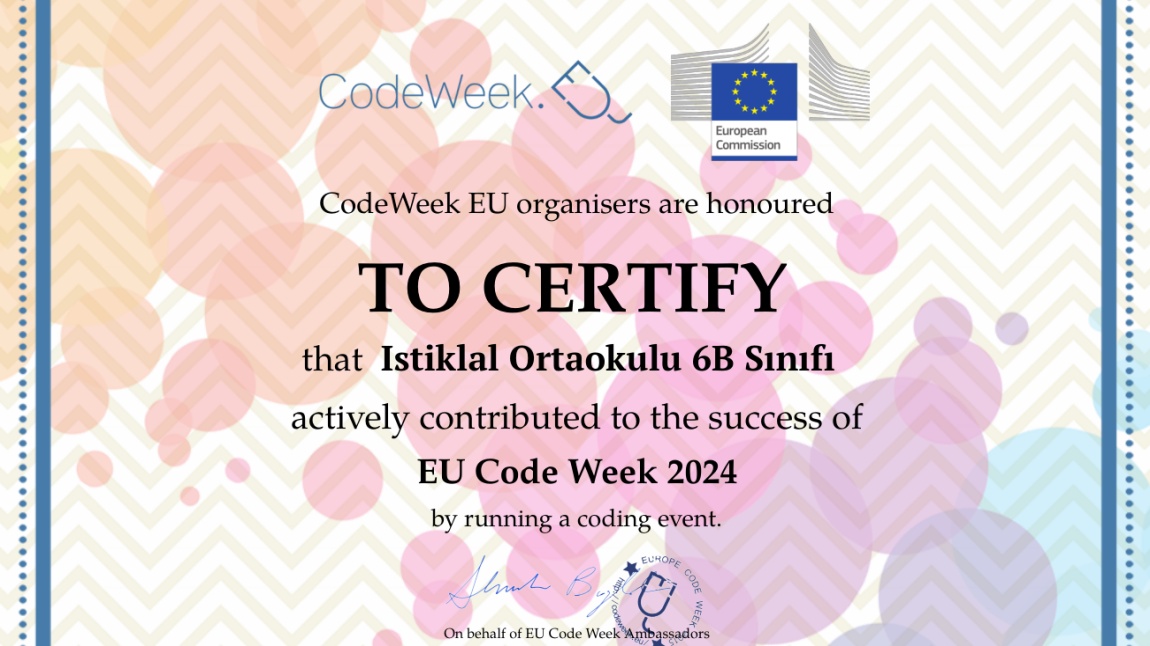 CodeWeek Etkinliklerimizi Tamamladık